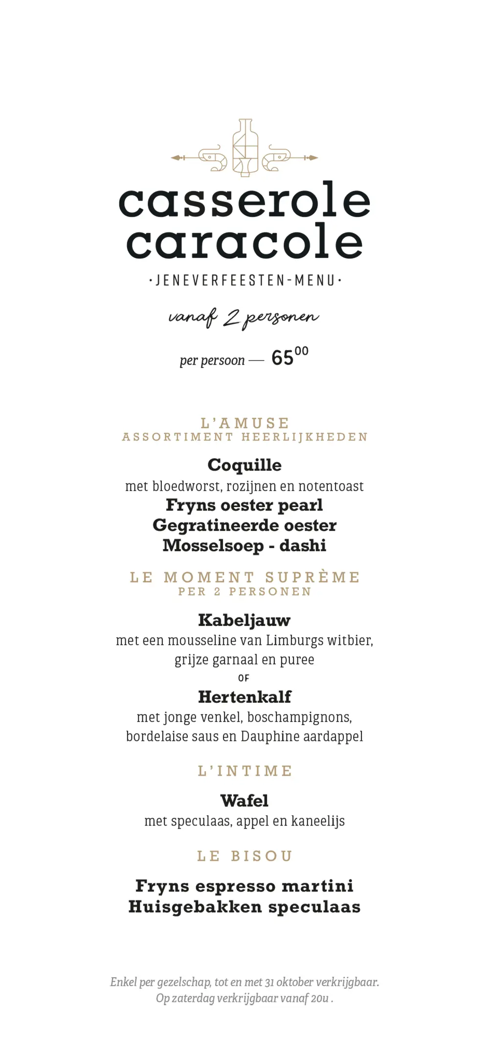 Jeneverfeesten @ visrestaurant Caracole