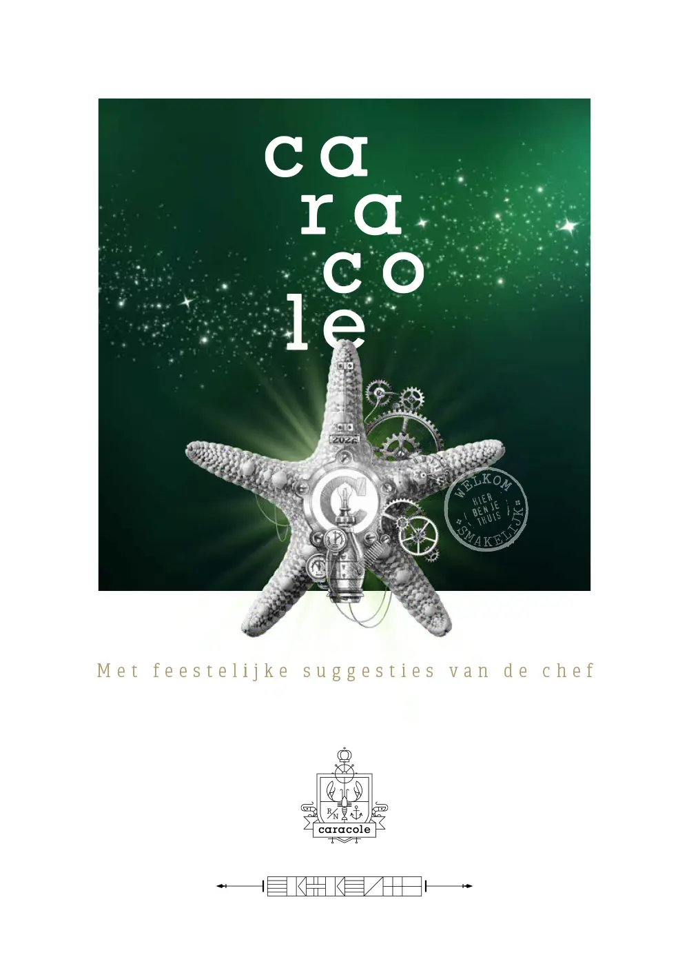 Lunchkaart restaurant caracole